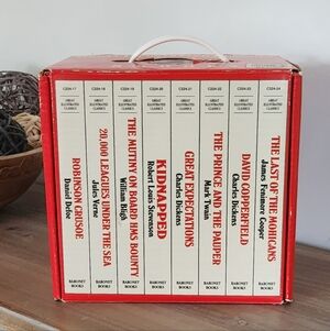 VINTAGE Great Illustrated Classics Boxed Set - 8 Hardcover Books - Baronet